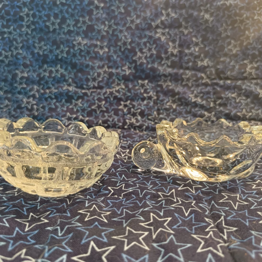 Glass Turtle jewelry Memento trinket holder